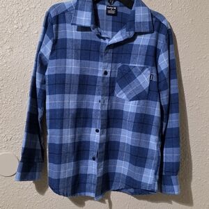 Hurley Men's Blue Plaid Shirt